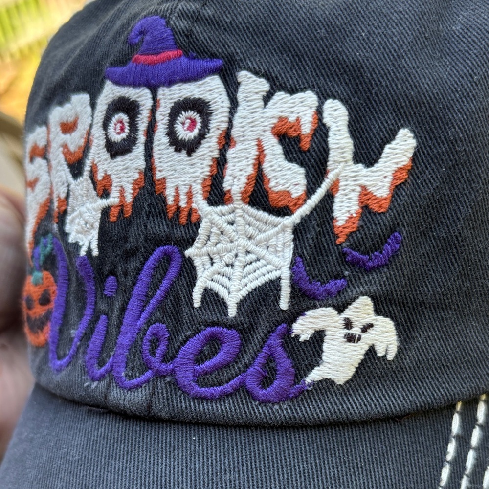 KBETHOS Spooky Vibes Halloween Hat - Black and White - Picture 6 of 6